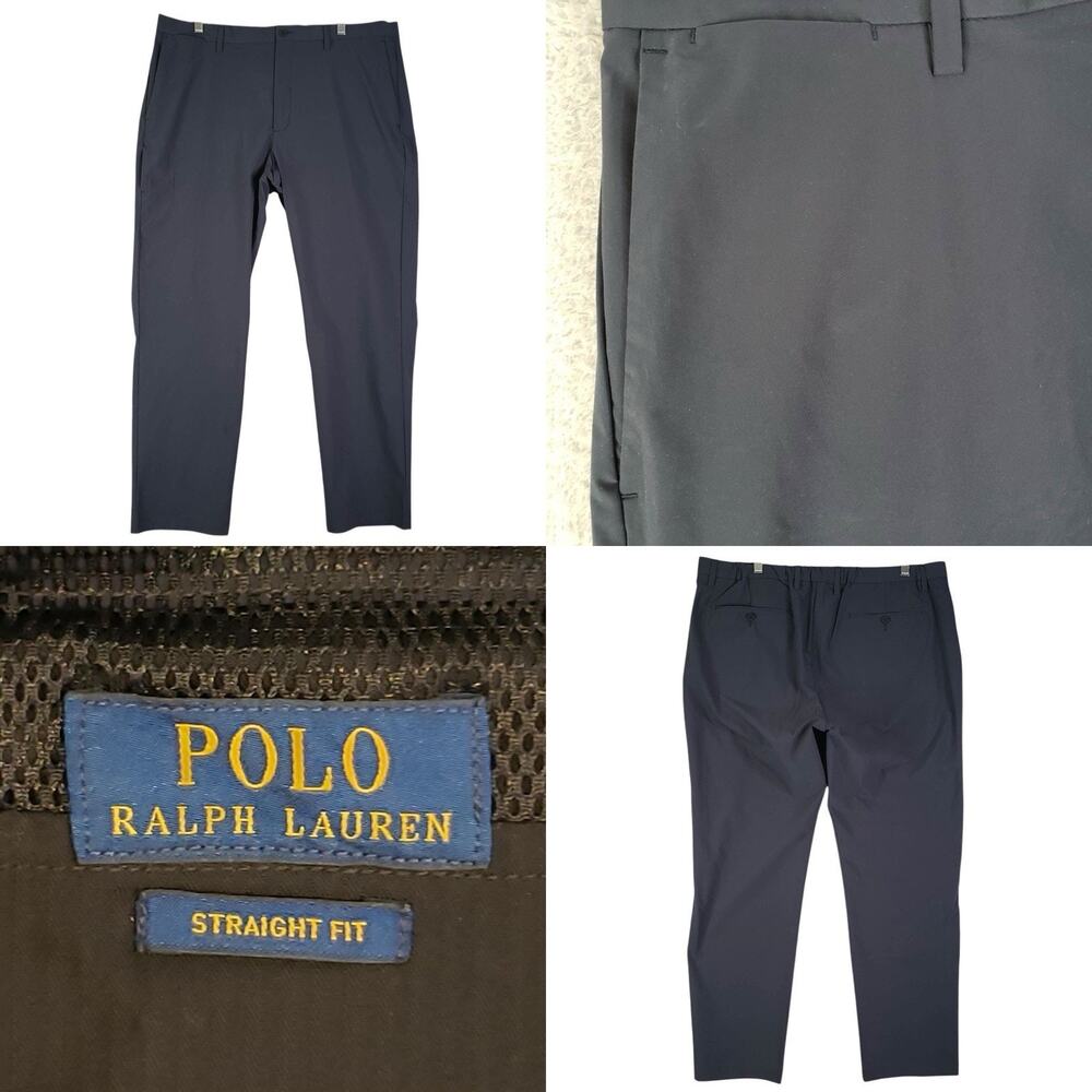 Polo Ralph Lauren Pants Men's 40X30 Performance Fit Golf Chino Stretch Navy Blue